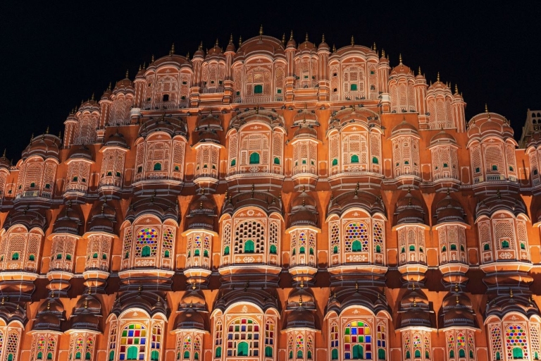 Visite d'une journée du fort d'Amer et de la ville de Jaipur depuis Delhi en voitureAI- AC Car, Guide, Déjeuner & Billets d'entrée aux monuments