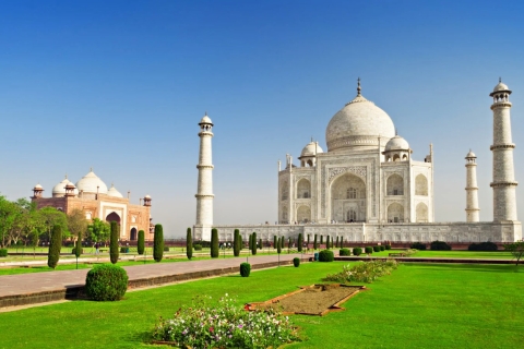 Z Delhi: Prywatna wycieczka Sunrise do Tadż Mahal i fortu AgraZ Delhi: Prywatna wycieczka Sunrise Taj Mahal i Agra Fort