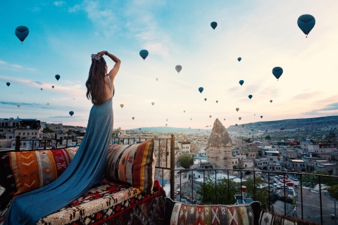 Van Side: 2-daagse Cappadocië, grothotel en ballonvaartGrot Hotel