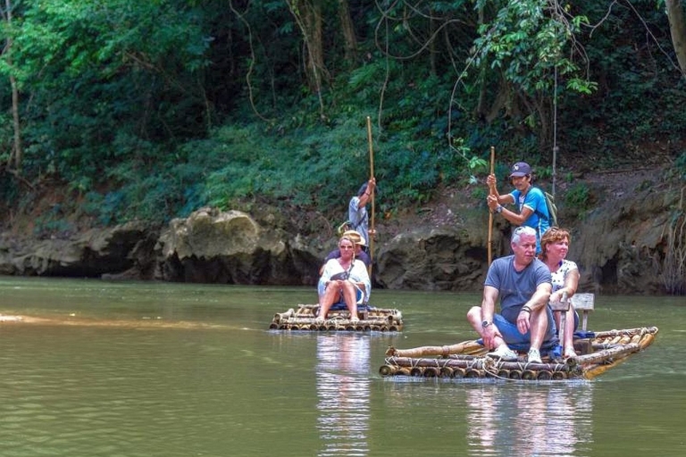 From Khao Lak: Khao Sok Lake & Bamboo Rafting & Cave Khao Sok Jungle: Cheow Larn Lake & Bamboo Rafting & Cave