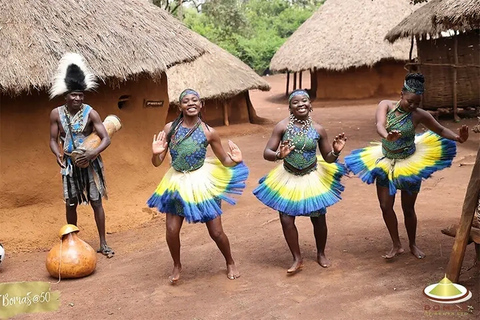 Spectacles culturels en direct. Visite de l'après-midi des Bomas du Kenya.