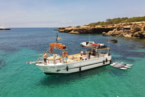 Ibiza: Cala Salada & Cala Gracio Bootsfahrt bei Sonnenuntergang und Schnorcheln