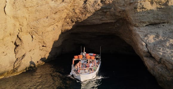 From San Antonio: Cruise to Cala Bassa, Cala Conta & Caves