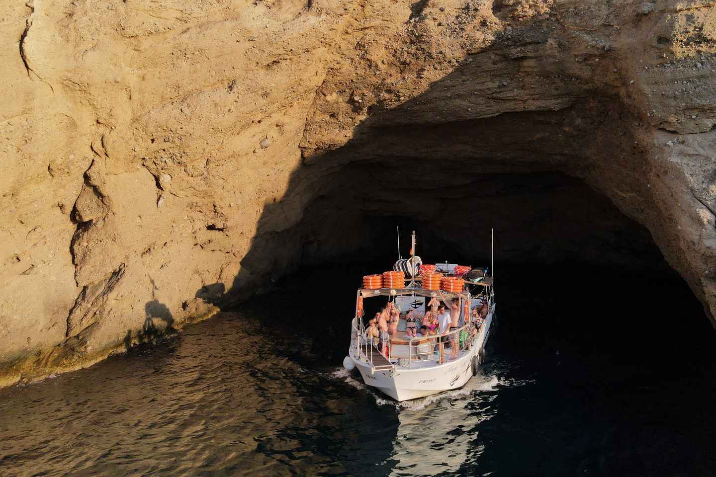 San Antonio: Cala Bassa, Cala Conta and Cave Boat Trip - Shared Cruise