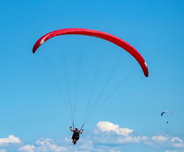 Gleitschirmfliegen im Atlasgebirge und Kamelreiten in der Wüste