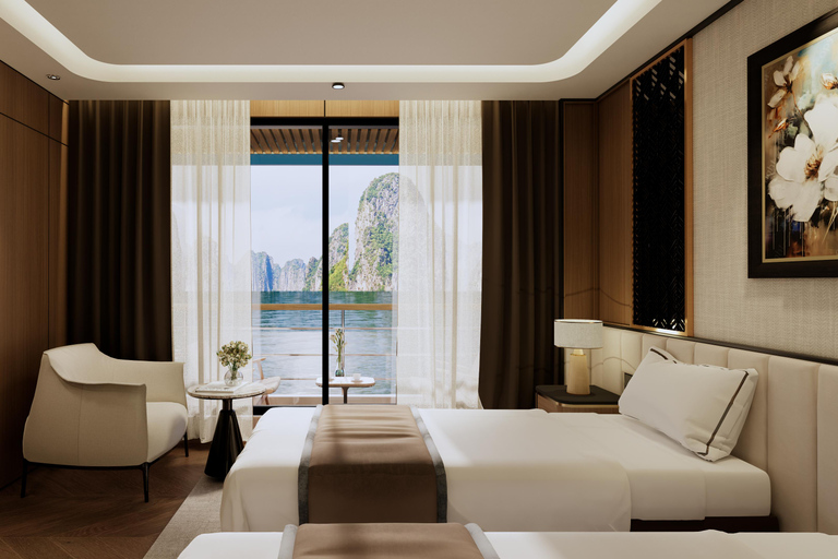 Hanoi: 2-Day Lan Ha & Halong Bay Luxurious Cruise w/Balcony Hanoi: 2-Day Lan Ha & Halong Bay Luxury Cruise with Balcony