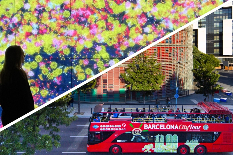 Barcelona: hop on, hop off-bus en ticket Moco Museum48-uurskaart