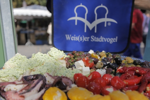Viktualienmarkt-ProbiertourMünchen: Viktualienmarkt Food Tasting Tour in het Duits