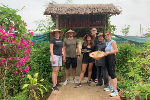 Rural Cycle, Market Tour, Basket Boat & Organic Farm Cooking
