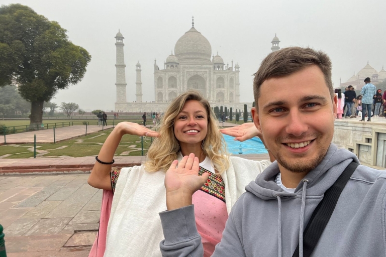 Sautez la ligne : Visite du Taj Mahal au lever du soleil depuis - DelhiCircuit tout compris