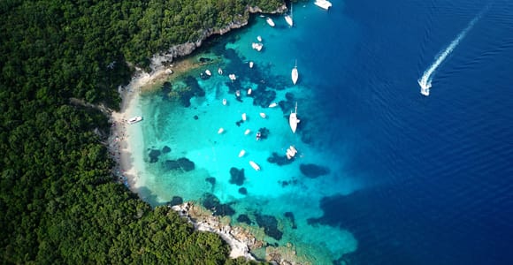 From Lefkimmi: Sivota,Blue Lagoon & Cave Cruise by Speedboat