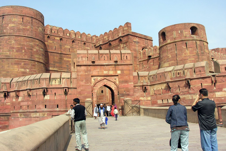 De Nova Delhi: Viagem de um dia ao Taj Mahal e Forte de AgraTour com almoço e taxa de entrada