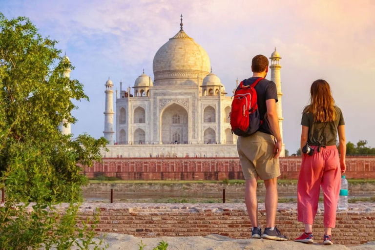 De Nova Delhi: Viagem de um dia ao Taj Mahal e Forte de AgraTour com almoço e taxa de entrada