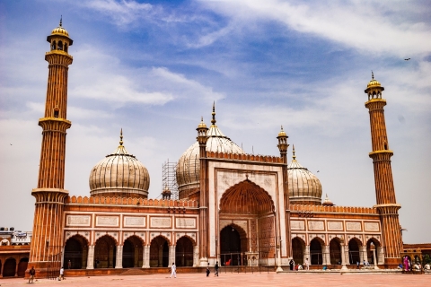 Van Delhi: Rode Fort Jama Masjid met winkels