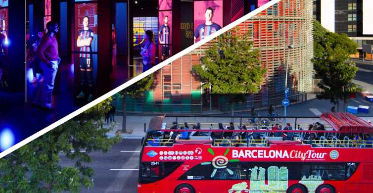 Автобусна обиколка на Барселона с качване и слизане и потапяне в FC Barcelona