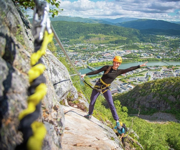 Aventure d'escalade à Mosjøen Via Ferrata