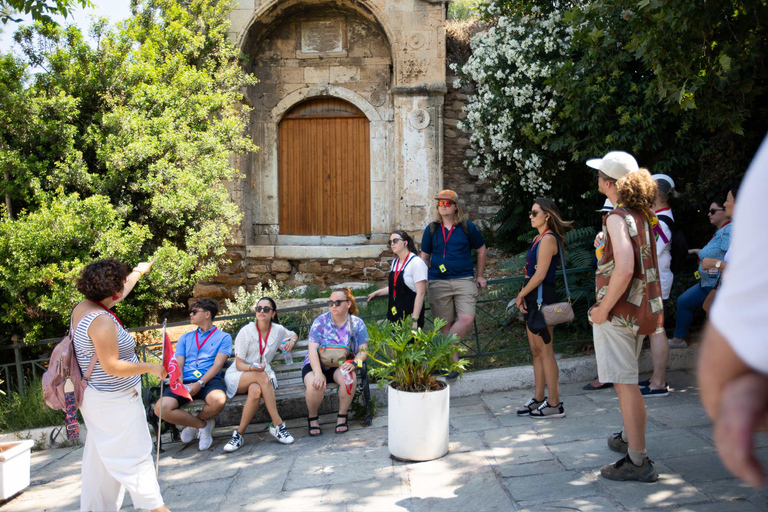 Athènes: visite guidée à pied de l'Acropole et de Plaka tôt le matinVisite de groupe avec billet d'entrée