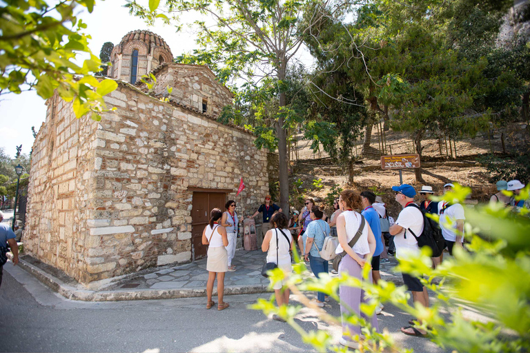 Athènes: visite guidée à pied de l'Acropole et de Plaka tôt le matinVisite de groupe sans billet d'entrée