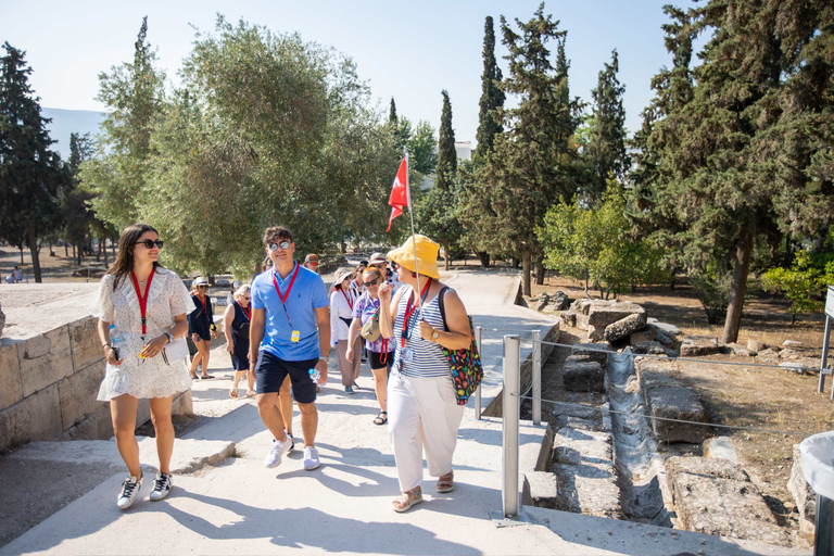 Athènes: visite guidée à pied de l'Acropole et de Plaka tôt le matinVisite de groupe avec billet d'entrée