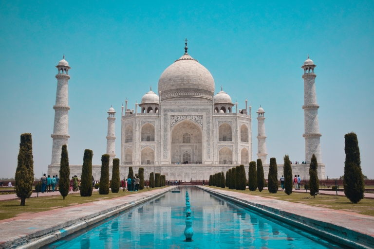 Nocna wycieczka do Agry z wizytą o wschodzie i zachodzie słońca w Taj Mahal