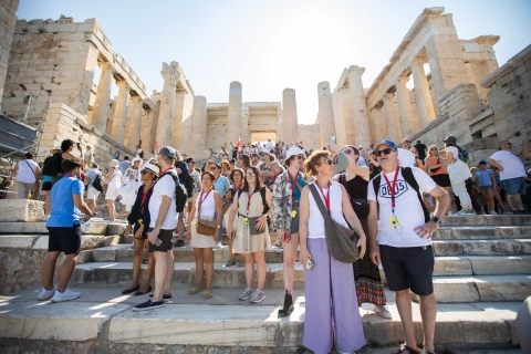 Atenas: visita guiada a pie por la Acrópolis y audioguía por PlakaTour español con entrada