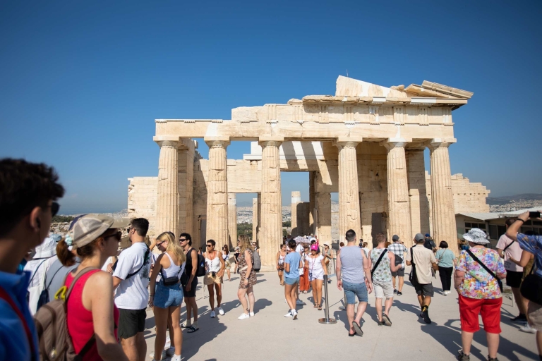 Athens: Acropolis Guided Walking Tour & Plaka Audio Tour Spanish Tour with Entry Ticket