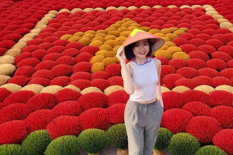 Hanoi: Incense Village, Conical Hat, Lacquer Art-SMALL GROUP PRIVATE Half Day- Incense Village- Hat Village- Train Street