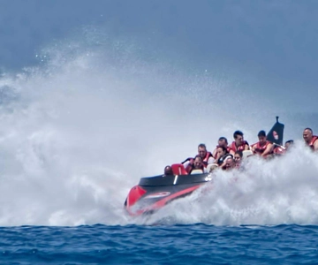 Rhodes: Beaches Trip by Jet Boat with Snorkeling and Drinks