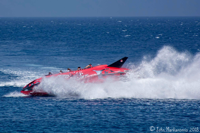 Rhodes: Beaches Trip by Jet Boat with Snorkeling and Drinks