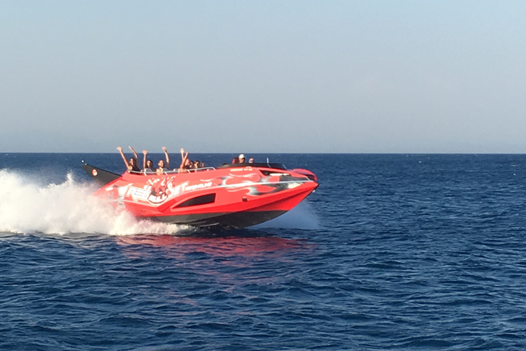 Rhodos: Strandtrip per Jetboot met snorkelen en drankjes