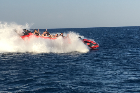 Rhodos: Strandtour mit dem Jetboot mit Schnorcheln und Getränken