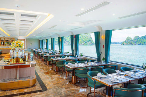 Leona 5 stars cruise explores Ha Long Bay extremely safely Leona 5 stars cruise explores Ha Long Bay:Pick up from Hanoi
