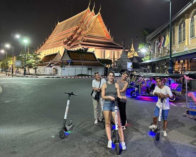 Passeio noturno em Bangkok por Escooter