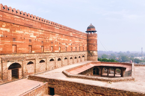 Från Jaipur: Privat soluppgångstur till Taj Mahal och Agra Fort