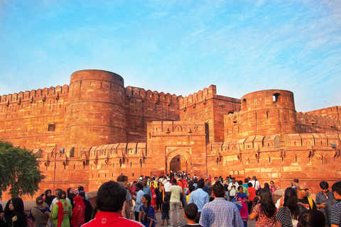 Von Jaipur aus: Private Sonnenaufgangstour zum Taj Mahal & Agra Fort