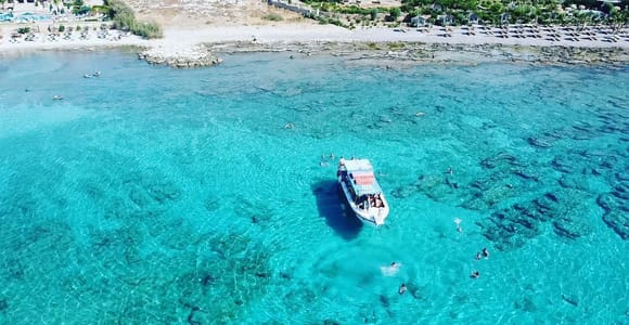 Lindos Hidden Bays: Boat Cruise With Swim Stop and Drinks