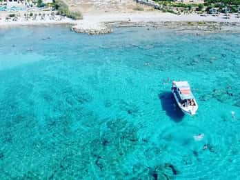 Lindos: 3 timmars tur med glasbottenbåt och snorkling