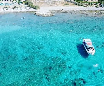 Lindos: 3 Hour Glass Bottom Boat Tour with Snorkelling