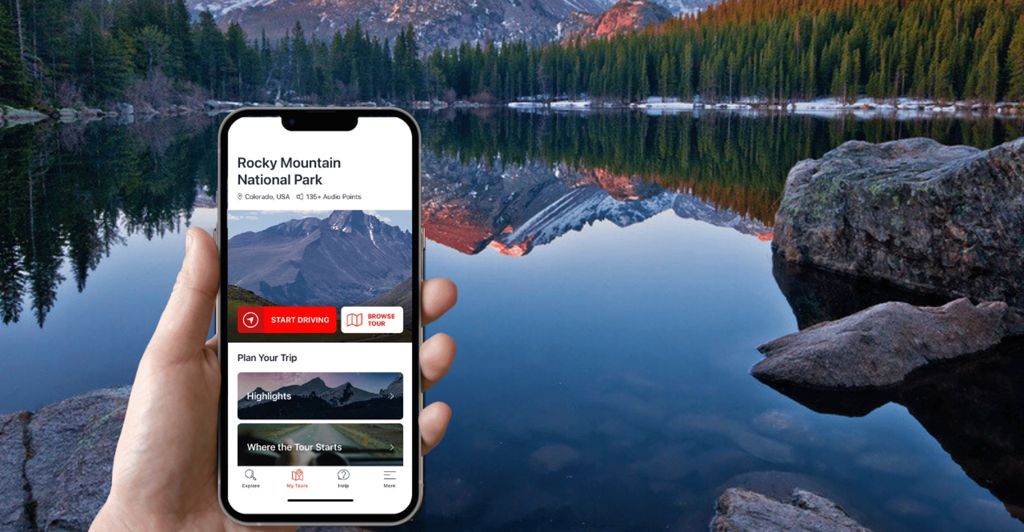 Rocky Mountain, circuit audio autoguidé - Hizvo