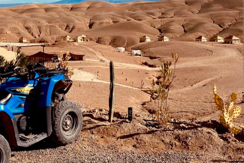 Marrakech: Agafay Desert Tour with Quad, Camel Ride & Dinner