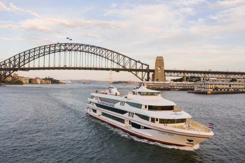 Sydney : croisière dans le port de Sydney avec dîner et champagneBière & Vin avec Assiette Dégustation