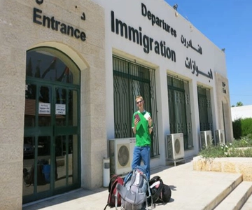 La frontière entre Sheikh Hussein et la Jordanie