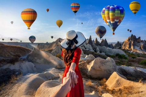 Au départ d'Alanya : Circuit de 2 jours en Cappadoce, hôtel troglodyte et montgolfièreHôtel 3 étoiles + montgolfière