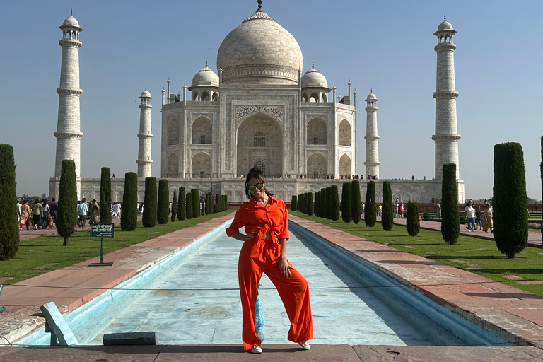 Från Delhi: - Sameday privat Taj Mahal arvsturFrån Agra :- Samday Taj Mahal-tur med exklusiva bilder