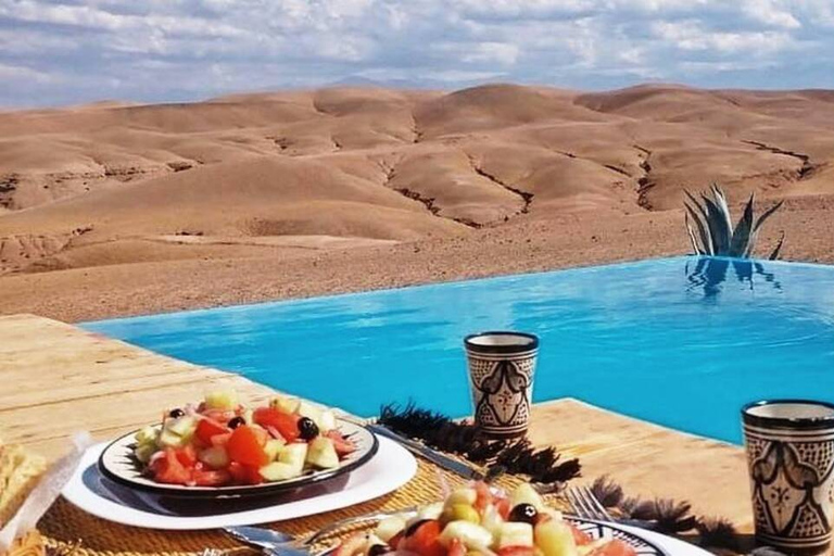 Tour to Agafay Desert with lunch time by the swimming pool