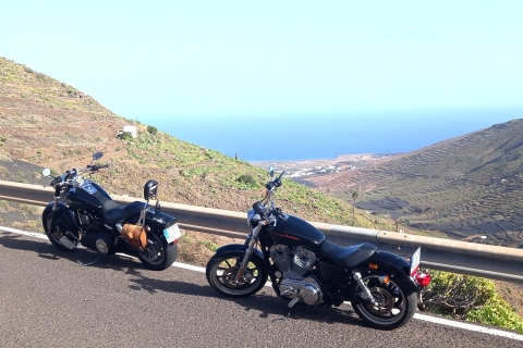 Lanzarote en moto Harley DavidsonVisite guidée