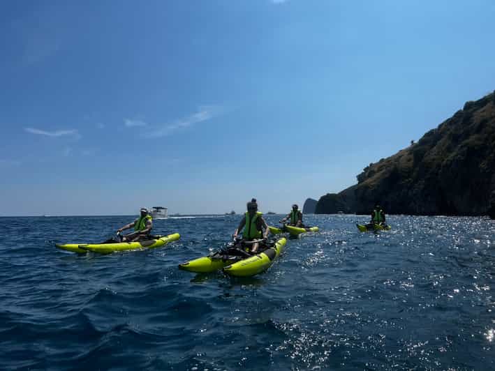 Electric Motorized Kayak from Fiordo di Crapolla to Nerano GetYourGuide