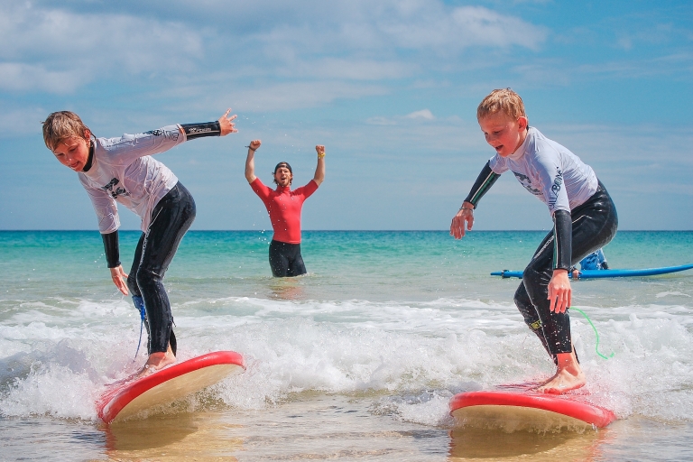 Kids & family surf course at Fuerteventura's endless beaches