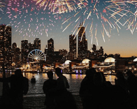 Chicago, Fireworks Buffet Diner Cruise sur le lac Michigan - Hizvo