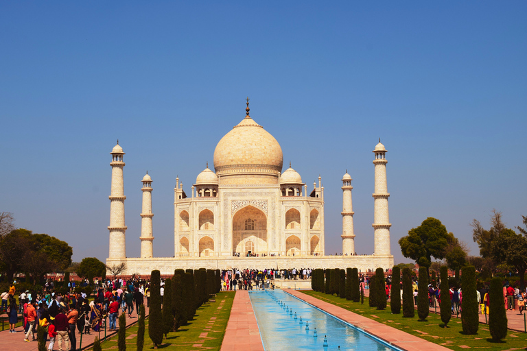 Visite du Taj Mahal depuis Delhi : Visite d'Agra en voiture le même jourVisite avec voiture + chauffeur + entrée payante + guide touristique + déjeuner